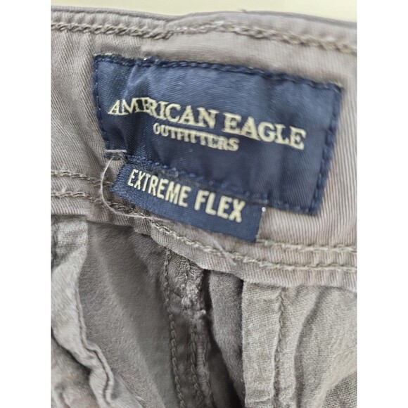 American Eagle Pants Extreme Flex Original Straight Men's 29x32 Chino Gray - Picture 6 of 10